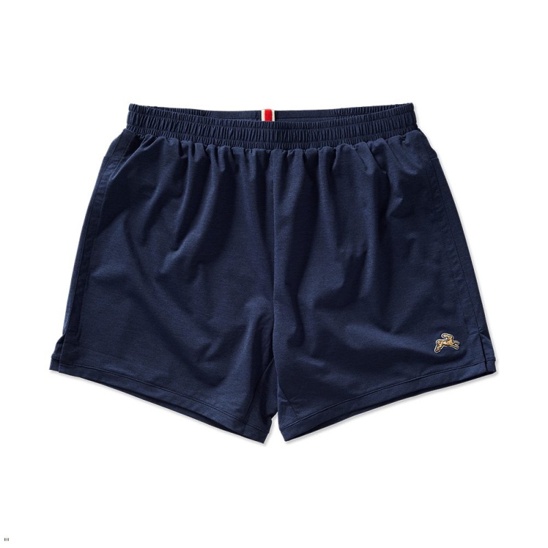 Short Tracksmith Session Bleu Marine Homme France | SDQ-48532036