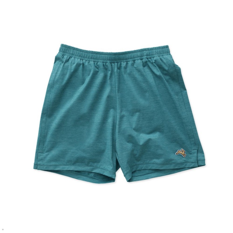 Short Tracksmith Session Turquoise Homme France | KYM-14145716