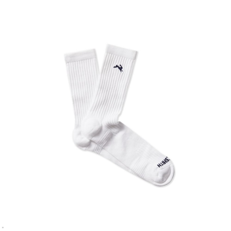 Chaussette Tracksmith Trackhouse Tube Blanche France | MIM-98609277