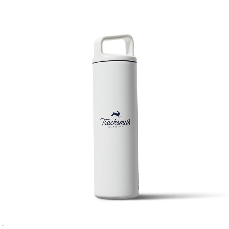 Autres Accessoires Tracksmith Stainless Steel Bottle Blanche France | KEE-25404628