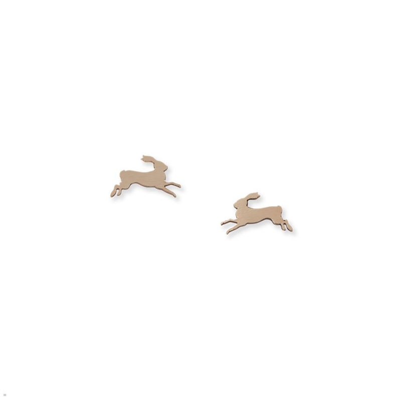 Bijoux Tracksmith Eliot Earrings Doré France | TBN-54255494